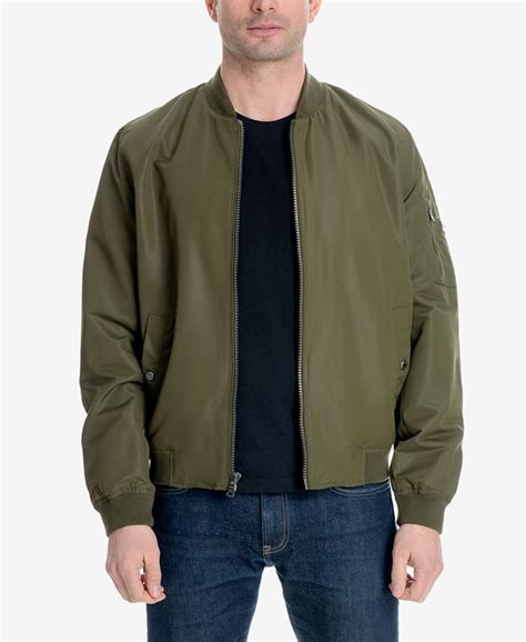 michael kors mens green bomber jacket|Michael Kors men's windbreaker.